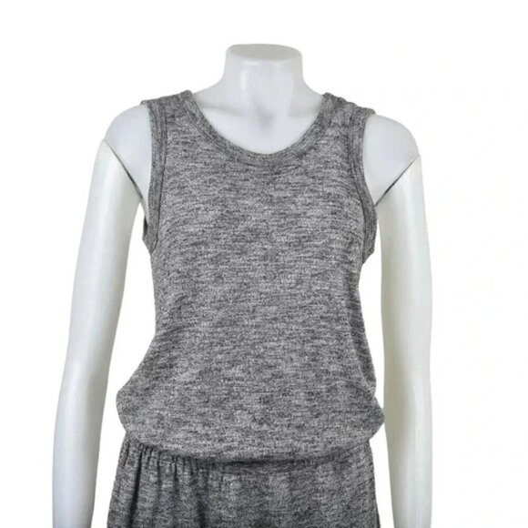 Banana Republic Cut Out Back Elastic Waist Mini Dress Heathered Gray Size Small - Picture 4 of 11